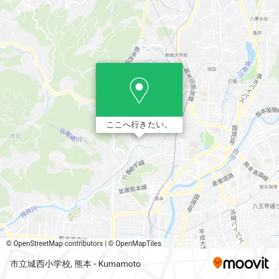 市立城西小学校地図