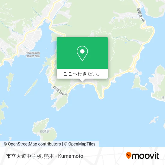 市立大道中学校地図