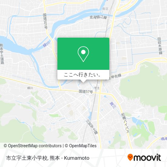 市立宇土東小学校地図