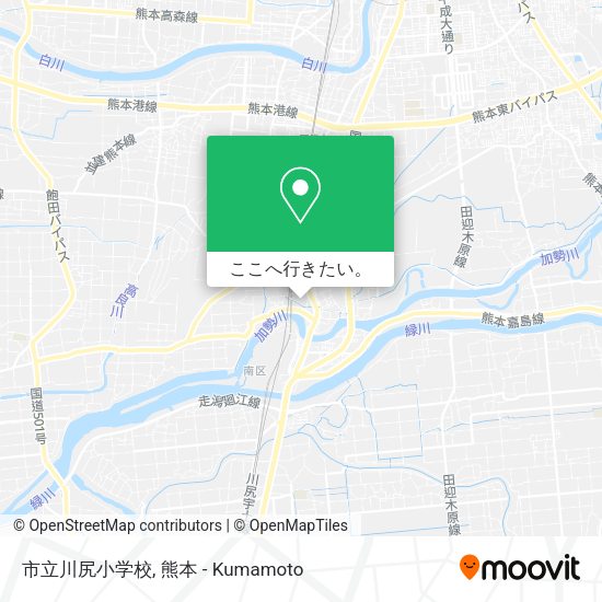 市立川尻小学校地図