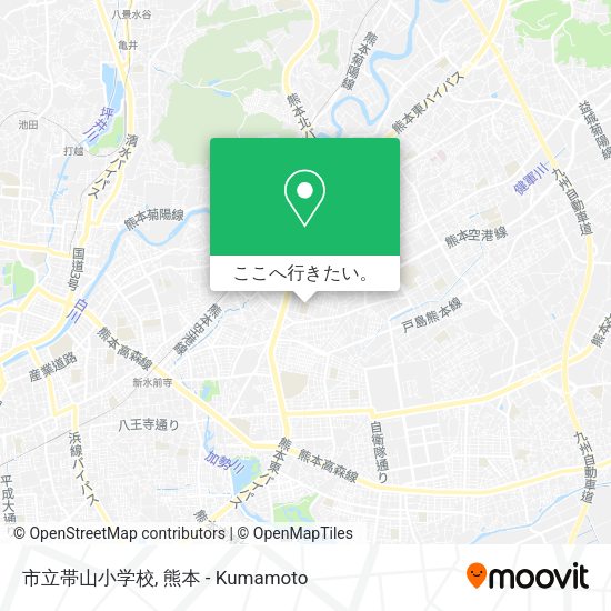 市立帯山小学校地図