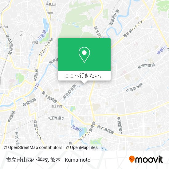 市立帯山西小学校地図