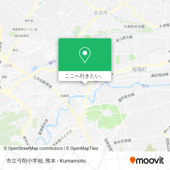 市立弓削小学校地図