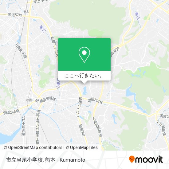 市立当尾小学校地図