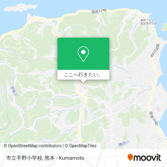市立手野小学校地図