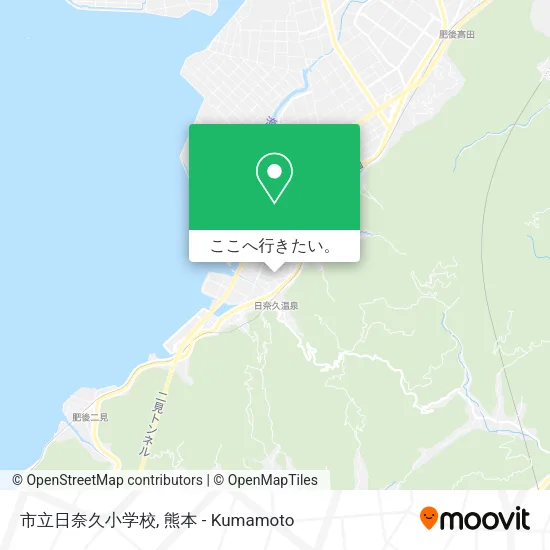 市立日奈久小学校地図