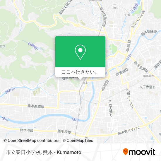 市立春日小学校地図