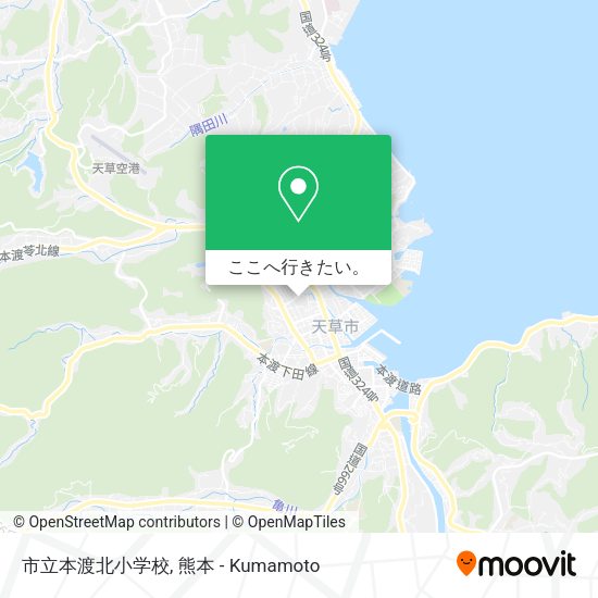 市立本渡北小学校地図