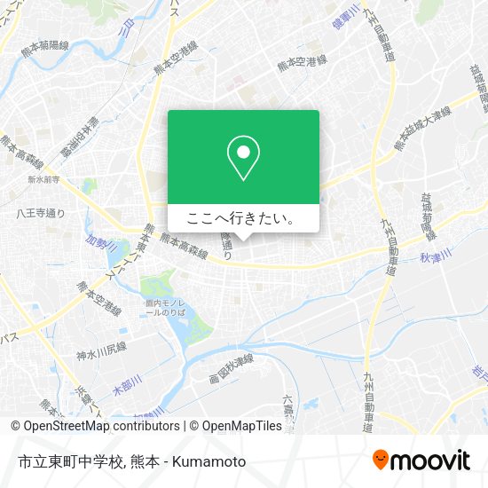 市立東町中学校地図