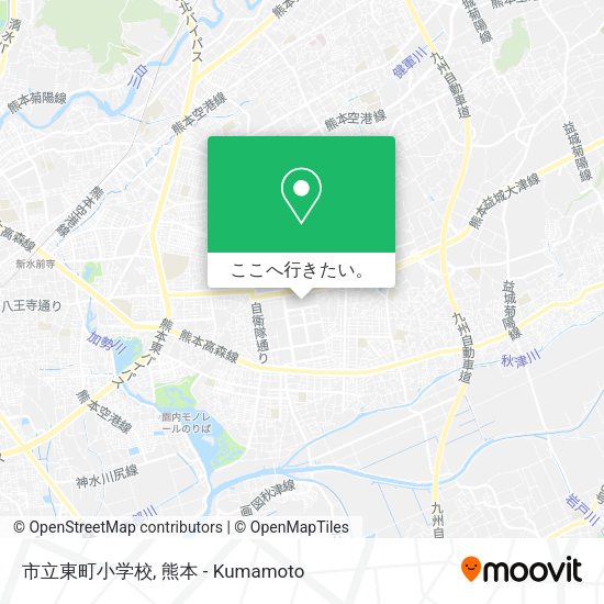 市立東町小学校地図