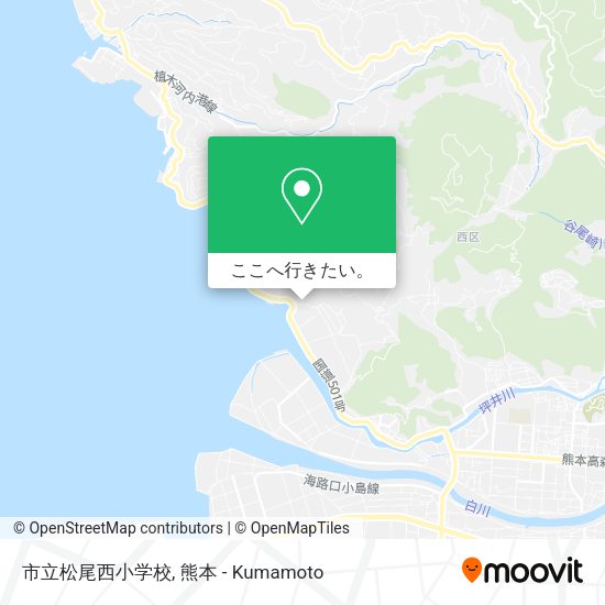 市立松尾西小学校地図