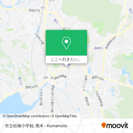 市立松橋小学校地図
