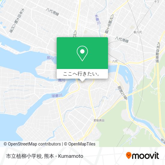 市立植柳小学校地図