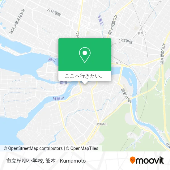 市立植柳小学校地図