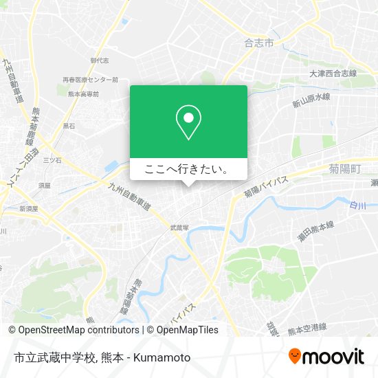市立武蔵中学校地図