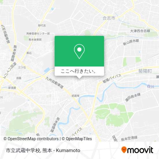 市立武蔵中学校地図