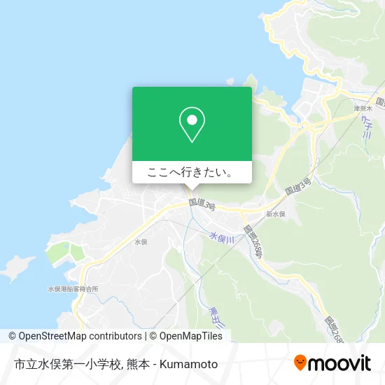市立水俣第一小学校地図
