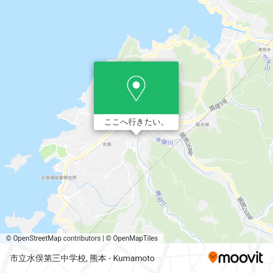 市立水俣第三中学校地図
