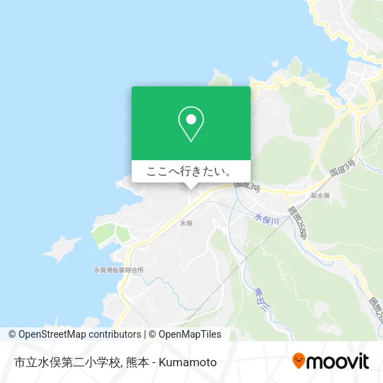 市立水俣第二小学校地図