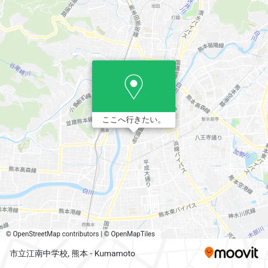市立江南中学校地図