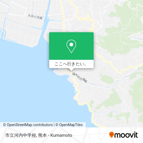 市立河内中学校地図