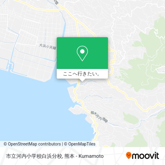 市立河内小学校白浜分校地図