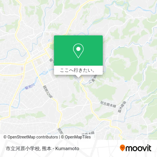 市立河原小学校地図