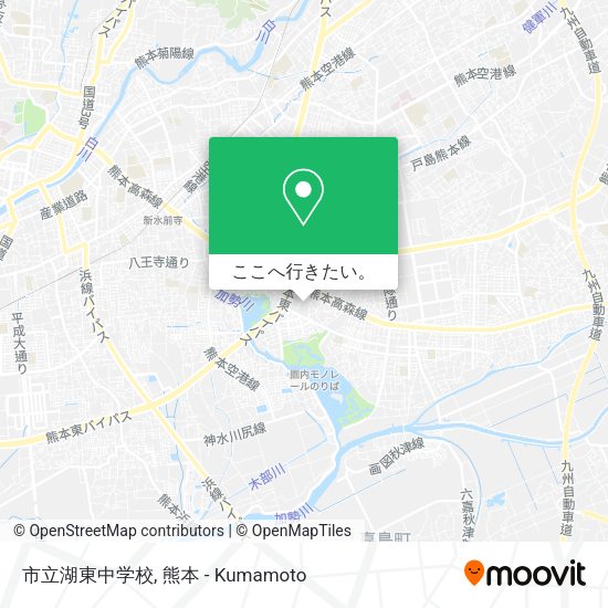 市立湖東中学校地図