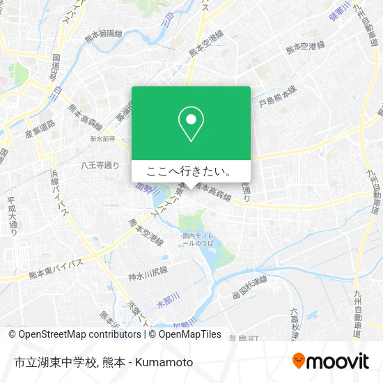 市立湖東中学校地図