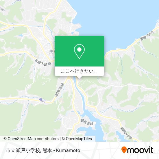 市立瀬戸小学校地図