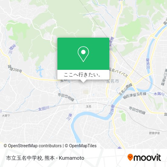市立玉名中学校地図