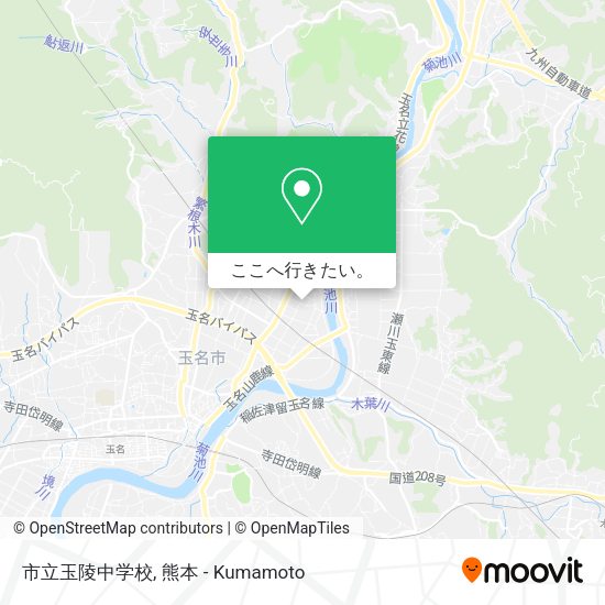 市立玉陵中学校地図