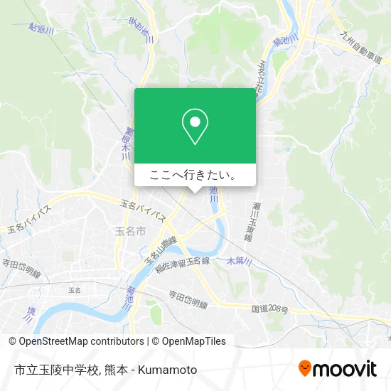 市立玉陵中学校地図