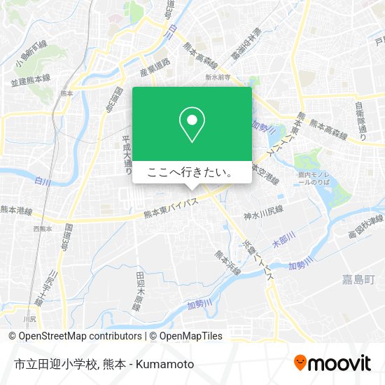 市立田迎小学校地図