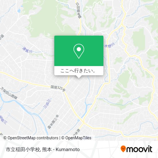 市立稲田小学校地図