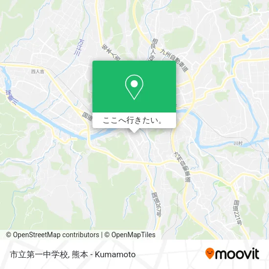 市立第一中学校地図