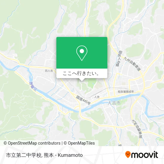 市立第二中学校地図