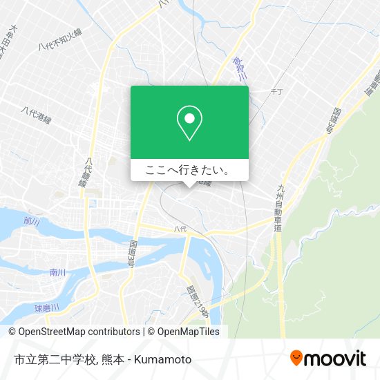 市立第二中学校地図
