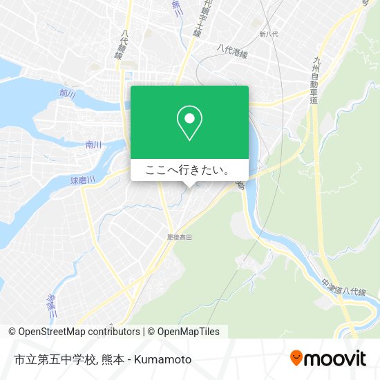 市立第五中学校地図