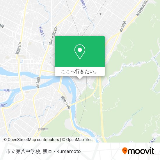 市立第八中学校地図