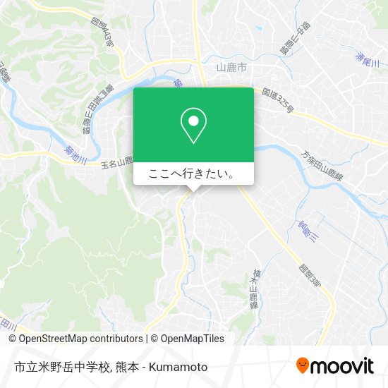 市立米野岳中学校地図