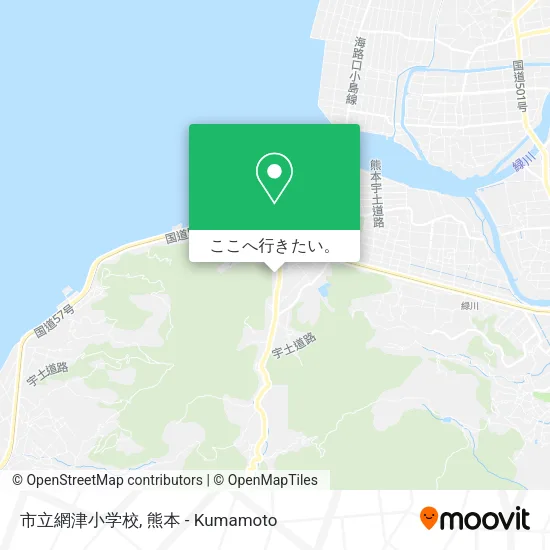 市立網津小学校地図