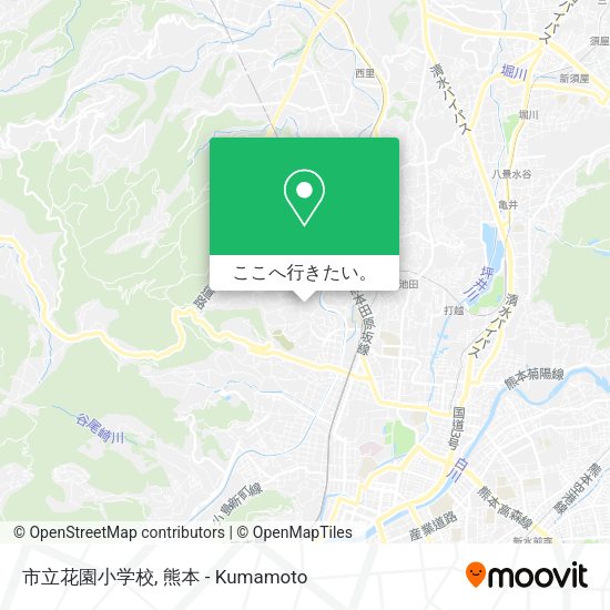 市立花園小学校地図