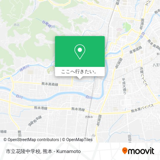 市立花陵中学校地図