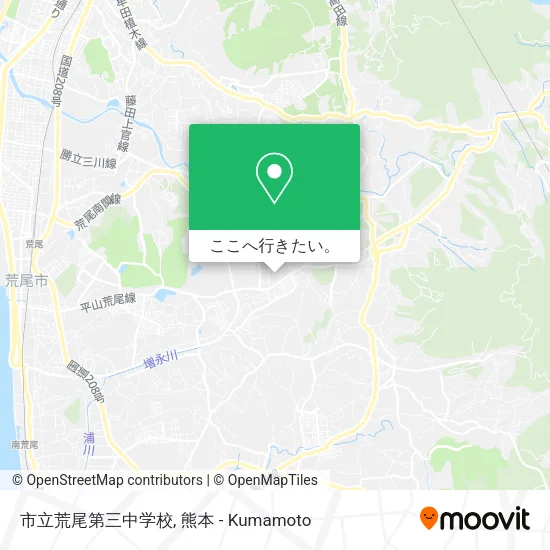 市立荒尾第三中学校地図