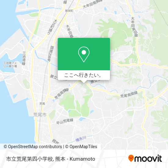 市立荒尾第四小学校地図