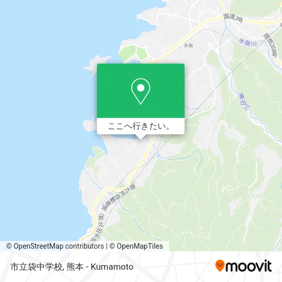 市立袋中学校地図