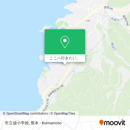 市立袋小学校地図