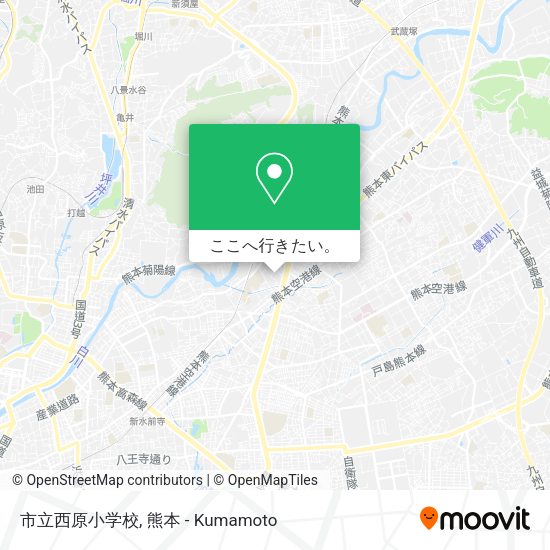 市立西原小学校地図