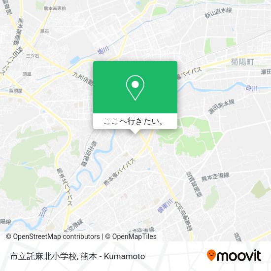 市立託麻北小学校地図